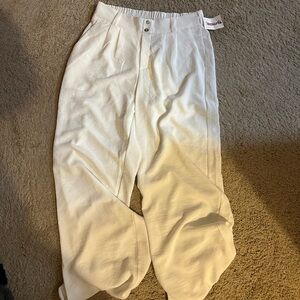 Lightweight white long pants. Never worn, size Large